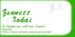 zsanett kokai business card